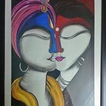 goddess radha and god krishna By Pushkar Saxena