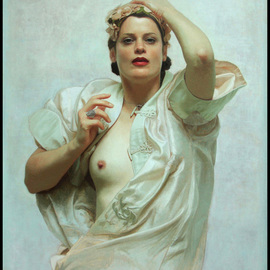 Paul Mccormack: 'Karen in White', 2011 Oil Painting, Figurative. 