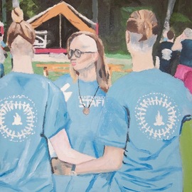 shaved heads at camp 2016 By Rachel Stearns