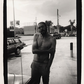 Rachel Schneider: 'Houston Man', 2002 Black and White Photograph, Portrait. Artist Description: This image is titled 
