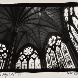 Rachel Schneider: 'London 15', 2002 Black and White Photograph, Interior. 