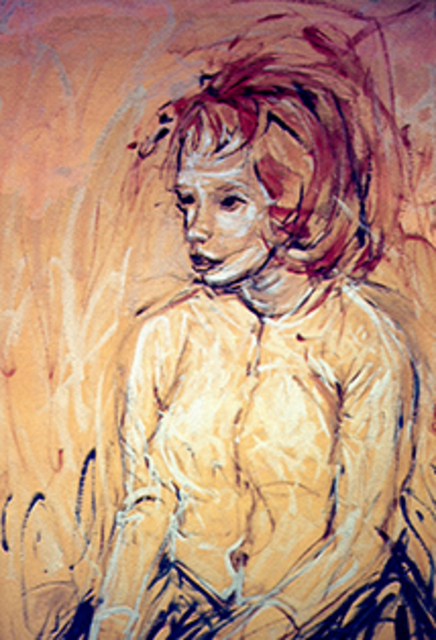 Radford Thomas  'Sylvia: Troubled Youth', created in 2005, Original Painting Acrylic.