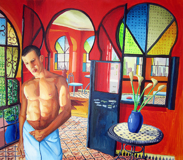 Artist Raphael Perez  Israeli Painter . 'Gay Art Nude Male Paintings Homosexual Artworks Queer Art Painting ' Artwork Image, Created in 2016, Original Photography Color. #art #artist