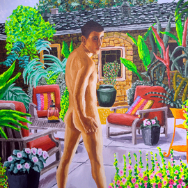 Raphael Perez: 'gay art paintings queer artist raphael perez ', 2017 Acrylic Painting, nudes. Artist Description: Article about Raphael Perez homosexual gay art paintingsPride and Prejudice on Raphael Perezs ArtworkRaphael Perez, born in 1965, studied art at the College of Visual Arts in Beer Sheva, and from 1995 has been living and working in his studio in Tel Aviv.  Today Perez plays ...