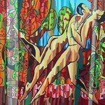 Gay Art Queer Paintings, Raphael Perez  Israeli Painter 