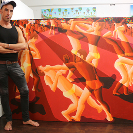 gay painter queer artist art  By Raphael Perez  Israeli Painter 