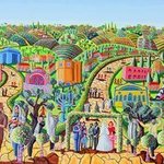 jewish art painting By Raphael Perez  Israeli Painter 