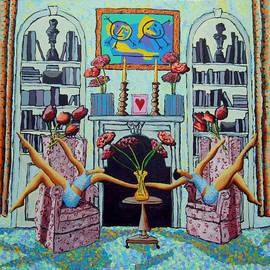 Raphael Perez: 'lovers painting couple love paintings happy colorful artworks ', 2016 Acrylic Painting, People. Artist Description:  lovers painting, couple love, love paintings,  happy paintings,  colorful artworks.         ...