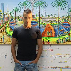 Naife Painters Folk Artist, Raphael Perez  Israeli Painter 