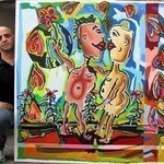 paint like a child By Raphael Perez  Israeli Painter 