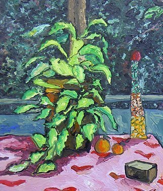 Raphael Perez  Israeli Painter : 'still life painting', 2019 Acrylic Painting, Still Life. still life painting flowers pot flowers on potted raphael perez israeli painter ...