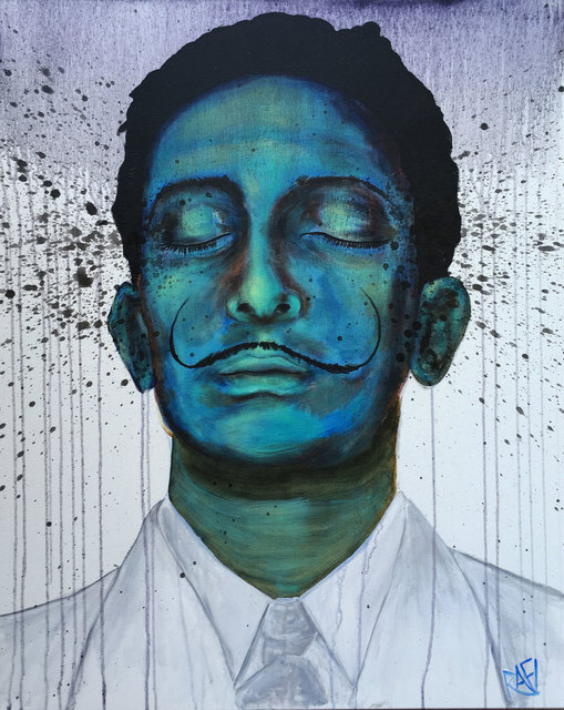 Artist Rafi Perez. 'Salvador Dali Expressions' Artwork Image, Created in 2017, Original Painting Acrylic. #art #artist