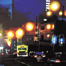 Sapiro Rafiq: 'Nightlife', 2014 Oil Painting, Still Life. Artist Description:  Nightlife ...