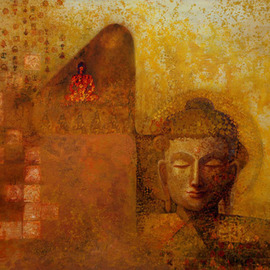 Enlightened Buddha By Ram Thorat