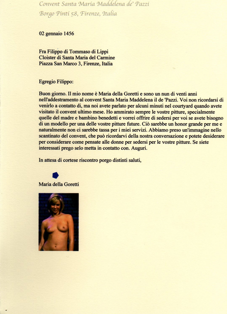 Robert Arnold  'Letter To Filippo Lippi 2', created in 2006, Original Printmaking Monoprint.