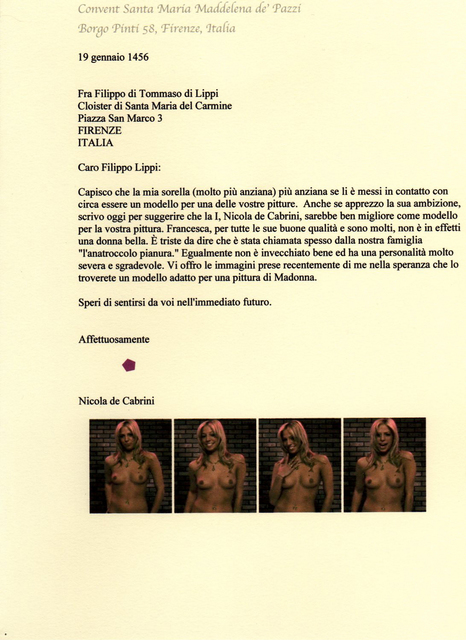 Robert Arnold  'Letter To Filippo Lippi 4', created in 2006, Original Printmaking Monoprint.