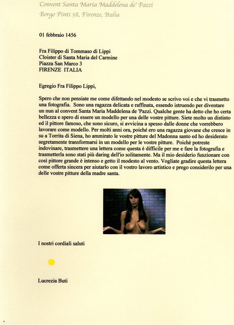 Robert Arnold  'Letter To Filippo Lippi 5', created in 2006, Original Printmaking Monoprint.