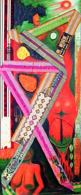 Artist Rasheed Amodu. 'Stages Of Womanhood' Artwork Image, Created in 2000, Original Pastel Oil. #art #artist