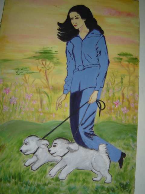 Rashmi Varma  'Morning Walk', created in 2011, Original Digital Art.