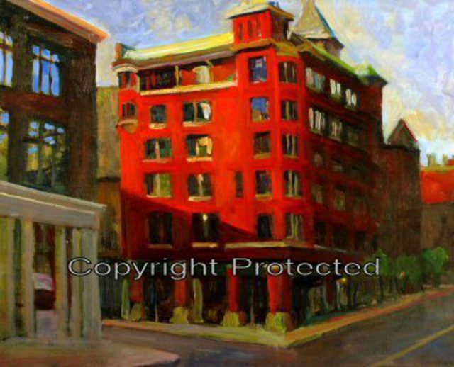 Ron Anderson  '3rd And Main', created in 2005, Original Painting Oil.