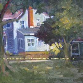 E New England Avenue and Evening Street 2 painting By Ron Anderson