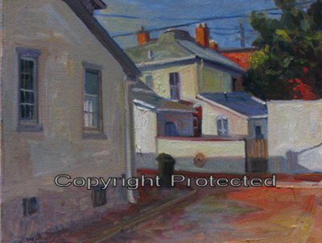 Ron Anderson  'East Hoster Street And South Lazelle Street', created in 2007, Original Painting Oil.