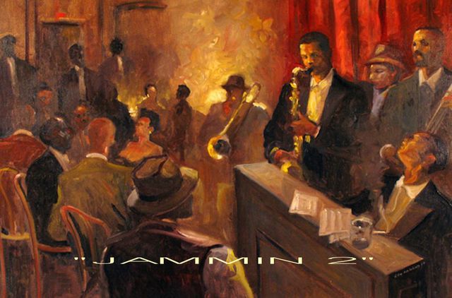 Artist Ron Anderson. 'Jammin 2' Artwork Image, Created in 2010, Original Painting Oil. #art #artist