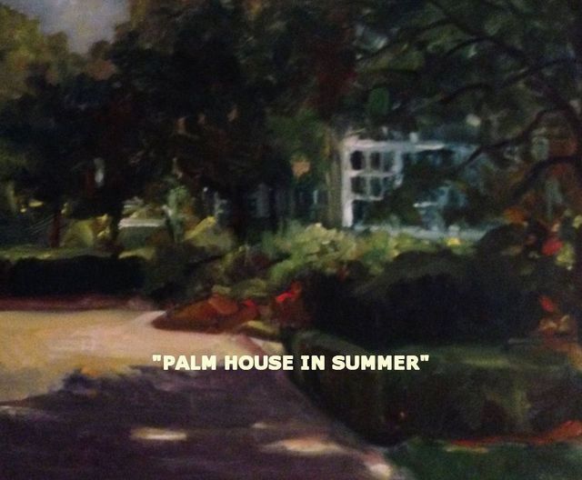 Artist Ron Anderson. 'Palm House In Summer' Artwork Image, Created in 2014, Original Painting Oil. #art #artist