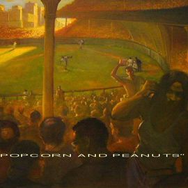 Ron Anderson Artwork Popcorn and Peanuts, 2003 Oil Painting, Sports