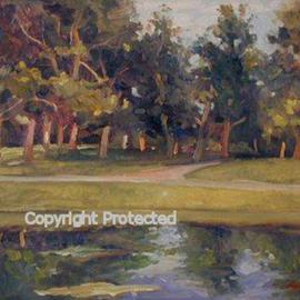 Ron Anderson: 'Reflections', 2004 Oil Painting, Landscape. Artist Description: Original oil painting by artist Ron Anderson. Painting entitled Reflections. Painted in plein air at Franklin Park in Columbus, Ohio. Painting is priced and sold unframed. Buyer is responsible for all shipping fees, insurance costs and any applicable sales tax and duties. Artist reserves all rights to reproduction ...