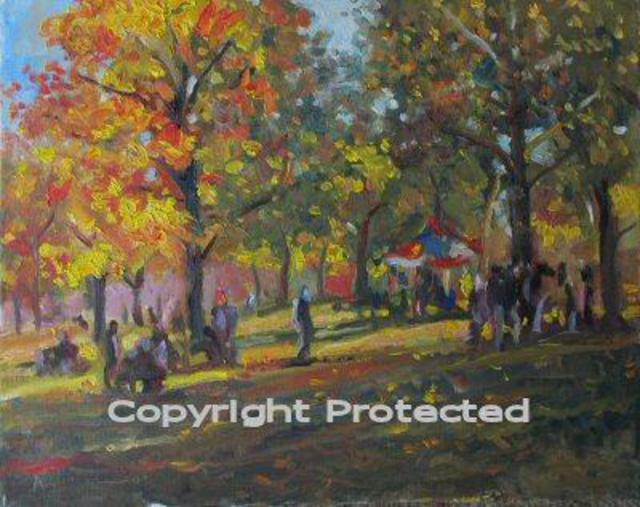 Ron Anderson  'Regatta Afternoon', created in 2005, Original Painting Oil.