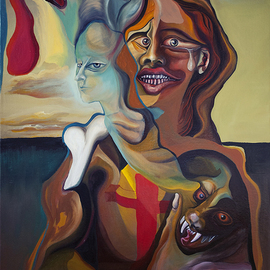 Raul Canestro Caballero: 'MYSTICAL FEELING', 2015 Oil Painting, Surrealism. Artist Description: MYSTICAL FEELING 26- 5- 2015 Oil on Linen130 x 81 cm...