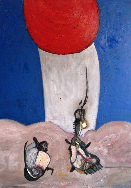 Artist Raul Tripa. 'One Plus One' Artwork Image, Created in 2009, Original Painting Oil. #art #artist
