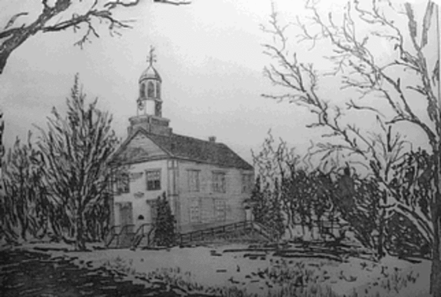 Robin Richard Emrich  'Third Meeting House', created in 2000, Original Printmaking Etching - Open Edition.