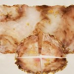 geode tray coasters By Rayana Dissel