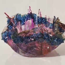 multi color resin bowl By Rayana Dissel