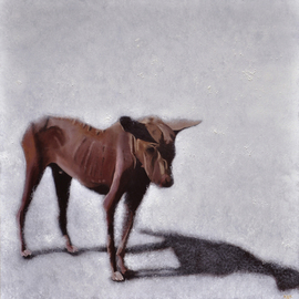 Rebeca Calvogomez Artwork On Humanity III, 2010 Oil Painting, Dogs