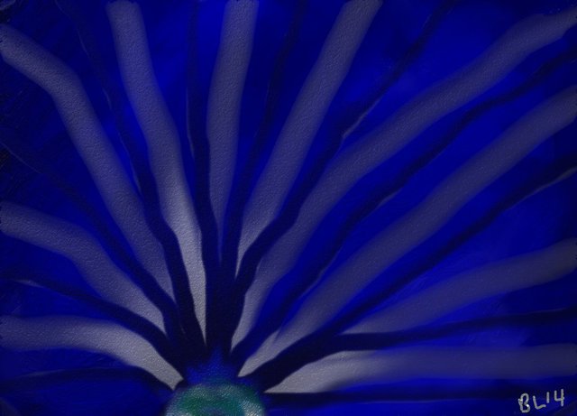 Robert Bobby Lyons  'Blue Hope', created in 2014, Original Digital Art.