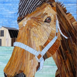 brown horse By Real Lachance