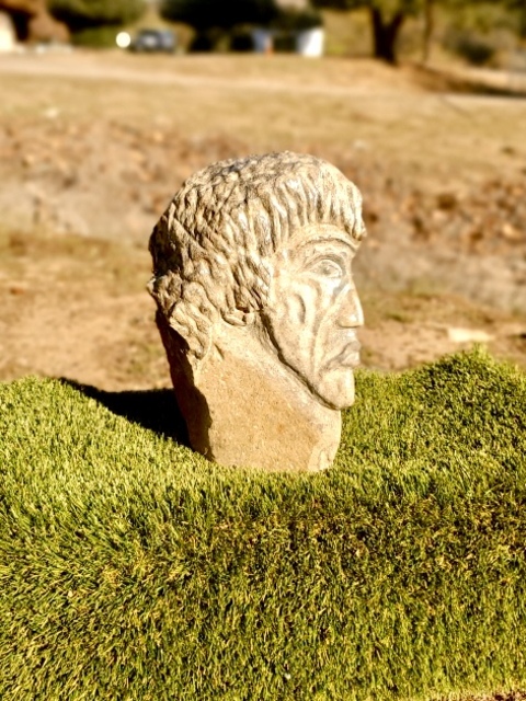 Rebecca Patchett  'Ceaser', created in 2022, Original Sculpture Stone.