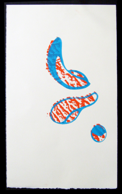 David Sananman  'Untitled', created in 2000, Original Printmaking Linoleum.