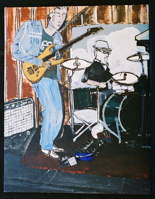 Dana Smith  'On Vibrato At Radio Cherokee', created in 2006, Original Painting Acrylic.