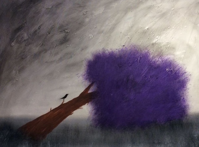 Reda Ishak  'Sorrow', created in 2019, Original Painting Acrylic.