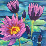water lily flowers By Irina Redine