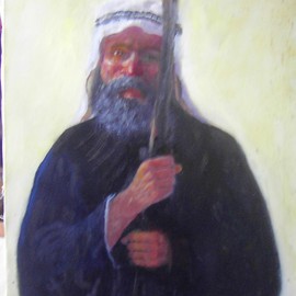 Gerald Wolfert Artwork abraham, 2013 Oil Painting, Biblical