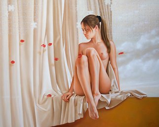 Renso Castaneda: 'Red petals', 2008 Giclee, nudes. 