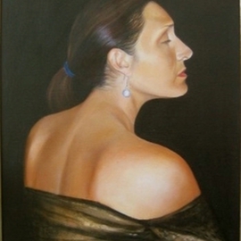 Luisa Cleaves Luisa F. V. Cleaves Gallery: 'Adriana', 2005 Oil Painting, Portrait. 