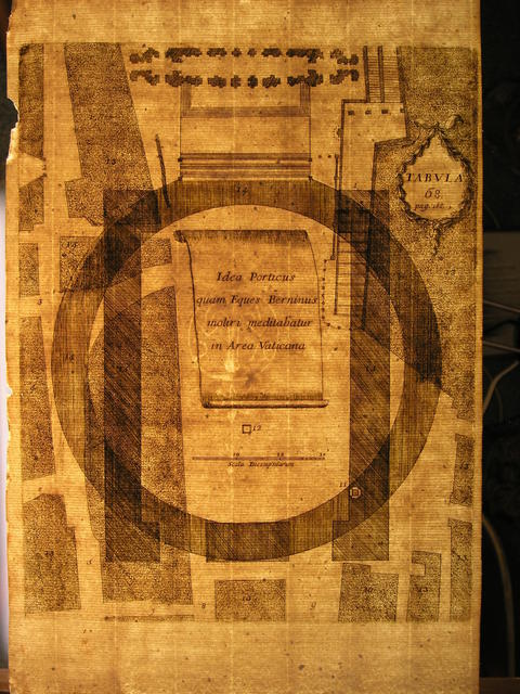 Roland Nerding  'Copy 17th Century Rare Original Architectural Drawings St Peters Basilica Rome, Italy', created in 2014, Original Photography Other.