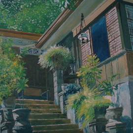 Reynaldo Gatmaitan: 'Entrada', 2010 Oil Painting, Architecture. 