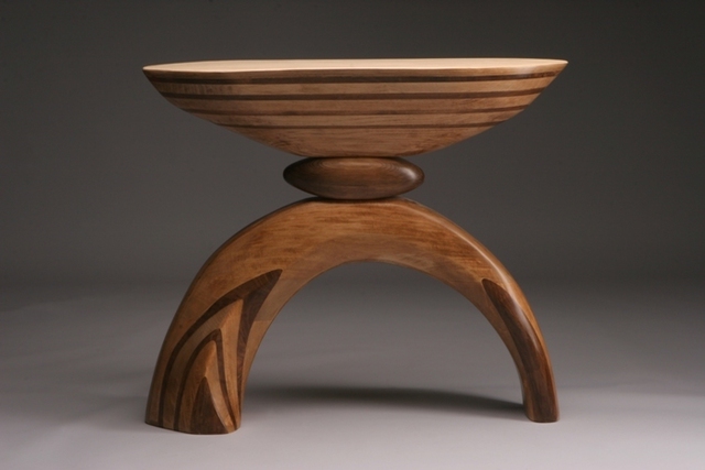 Robert Hargrave  'Arch Table', created in 2007, Original Sculpture Wood.